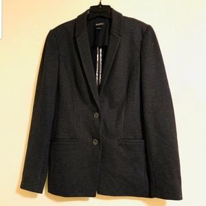 NWT Lucky Brand Dark Gray Boyfriend Blazer